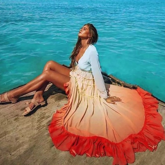 🆕‼️LAST ONE‼️ 🌈RAINBOW MAXI DRESS - Picture 6 of 8